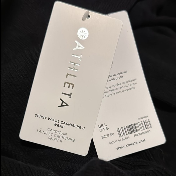 Athleta Spirit Wool Cashmere Wrap // Black - Picture 9 of 9
